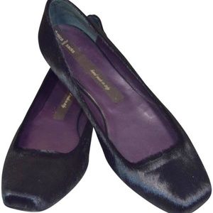 🏷️ NWT  Dusica Sacks Black Astrid Pony Nero Flats -Hand Made in Italy 🇮🇹